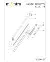 HANOK * APLIQUE LED 38W 3000K 110º NEGRO